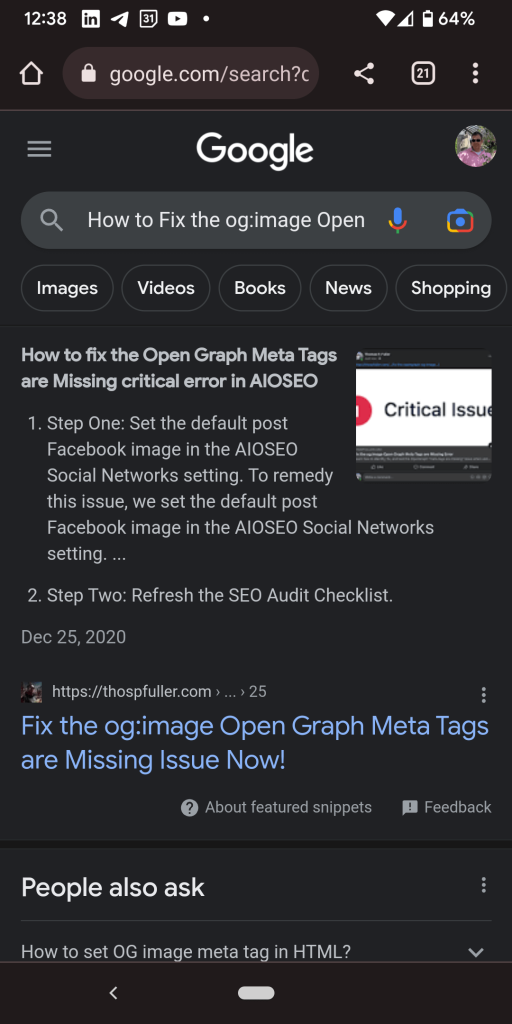 How to Fix the og:image Open Graph Meta Tags are Missing Critical Issue HowTo schema in Google Search Results.