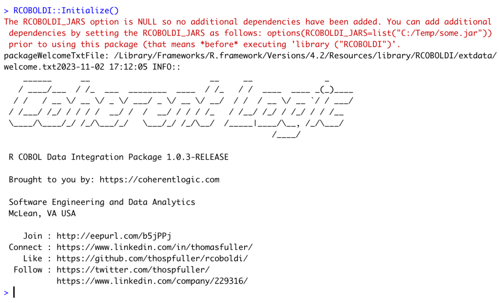 Initialize the RCOBOLDI COBOL Copybook Converter R Package