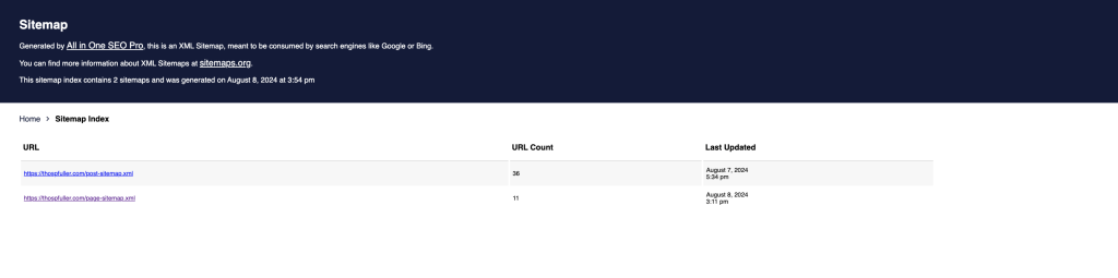 Step Four (D): The sitemap.xml file no longer contains a reference to the oceanwp_library-sitemap.xml file.
